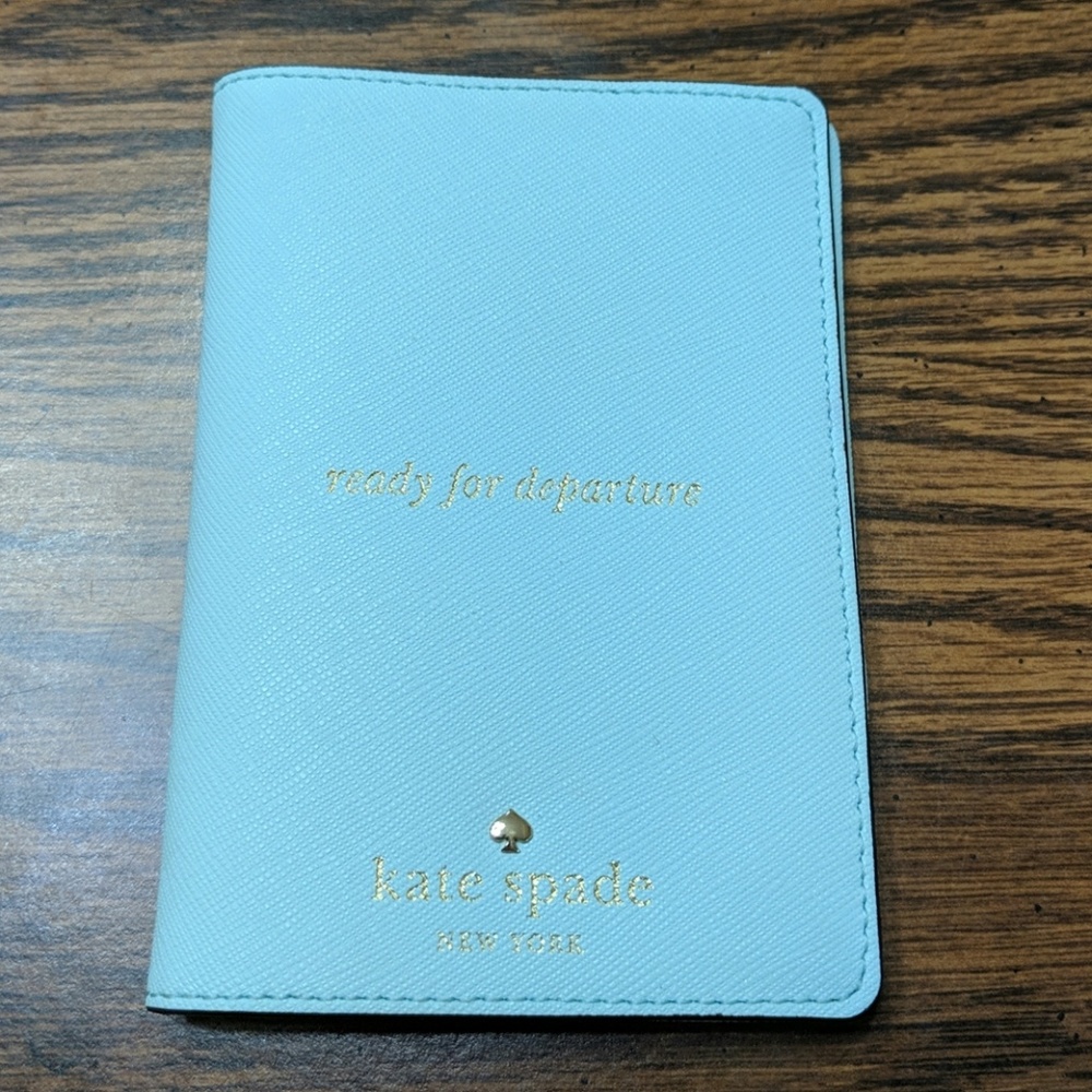 Kate Spade Passport Holder Tiffany Blue